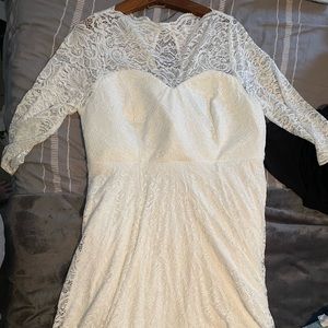 Size 18 tea length wedding dress